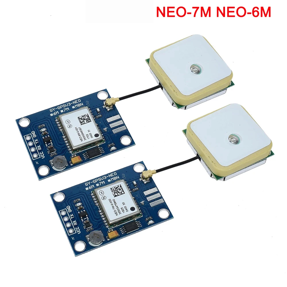 GY-NEO6MV2 חדש NEO-6M GPS מודול NEO6MV2 עם בקרת טיסה EEPROM MWC APM2.5 גדול אנטנה Arduino - 0