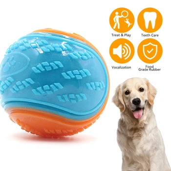 בשר בטעם אלסטי הכדור ביס עמיד כדי למנוע הכלב מלהרוס דברים כלב מחמד צעצוע לכלב כדור גומי הכשרה אספקת