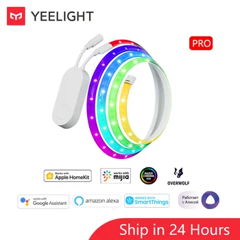 Yeelight Led חכמה Lightstrip Pro זיקית רצועת אור צבע RGB, Ambilight המשחק תורגם לעבוד עם אפל Homekit Xiaomi Mi הביתה App