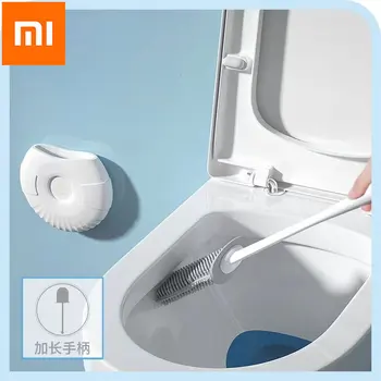 Xiaomi Mijia סיליקון מברשת אסלה עבור WC אביזרים Drainable מברשת אסלה על קיר רכוב ניקוי כלים אביזרי אמבטיה