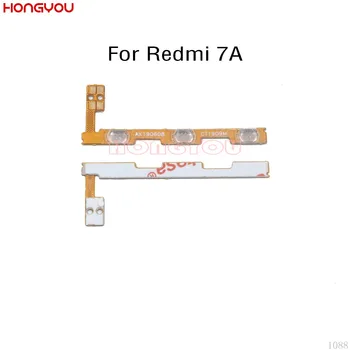 50PCS/Lot Xiaomi Redmi 7א 7 לחצן הפעלה / כיבוי נפח למעלה / למטה מתג ההשתקה מפתח להגמיש כבלים