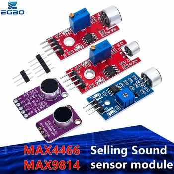מוכר נשמע מודול חיישן קול חיישן בקרת MAX4466 MAX9814switch זיהוי לשרוק להחליף מגבר מיקרופון עבור Arduino