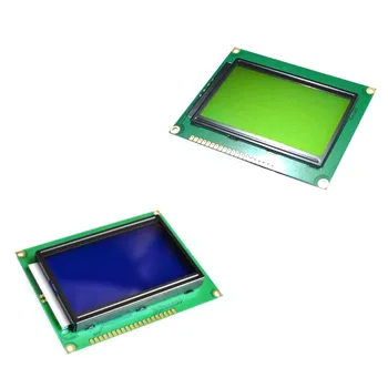 LCD לוח ירוק צהוב מסך 12864 128X64 5V כחול תצוגת מסך ST7920 LCD מודול עבור Arduino 100% מקורי חדש