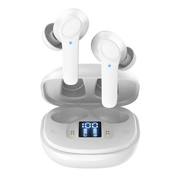 HD צליל סטריאו In-Ear אלחוטיות אוזניות תואם-5.0 תצוגה דיגיטלית בקרת מגע עם טעינה תיק ספורט בס