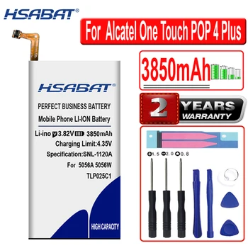HSABAT 3850mAh TLP025C2 TLP025C1 סוללה עבור Alcatel one Touch פופ, 4 + 4+ OT-5056D 5056O 5056N 5056A 5056W