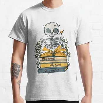 לקרוא ספרים, להיות סוג להישאר מוזר טי-שירט חולצות מותאמת אישית לא mens גרפי חולצות מצחיק מנופחים חולצות mens חולצות t