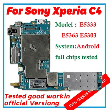 עבור Sony Xperia C4 E5333 E5363 E5303 Mainboard 100% לוח אם יחיד/כפול ה-SIM תמיכה מלאה צ ' יפס מערכת ההפעלה אנדרואיד להתקין