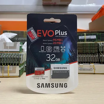 סמסונג כרטיס זיכרון מיקרו SD 256GB 32GB 64GB 128GB SDHC SDXC כיתה EVO+ שיעור 10 C10 UHS TF SD כרטיסי טרנס פלאש Microsd