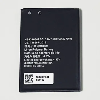3.8 V 1500mAh HB434666RBC עבור Huawei E5573s-156 E5573Cs-322 , ישר E5573 , МТС 8214F 8210FT 4G-LTE, WiFi נתב סוללה