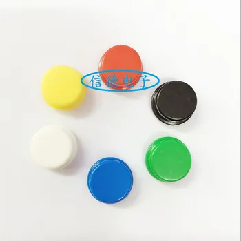 100PCS סיבוב כפתור קאפ 6 צבעים B3F הכובע סיבוב מתג כיסוי 12*12*7.3 מתג כפתור כיסוי