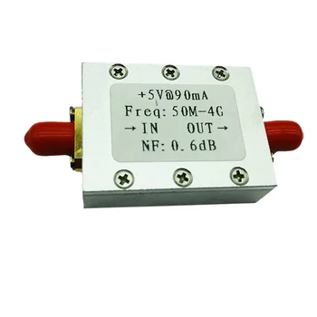 חדש RF מגבר רעש נמוך מגבר רדיו מודול LNA 50M-4GHz NF=0.6 dB רדיו FM HF VHF / UHF רדיו -110dBm