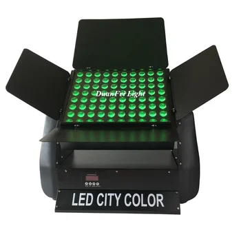 10pcs מתח גבוה בניין למרחקים ארוכים לשטוף LED אפקט העיר אור בצבע 80x10W RGBW 4in1 עמיד למים