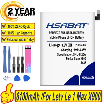 HSABAT העליון מותג 100% חדש 6100mAh LT633 סוללה עבור Letv Le 1 מקס X900 Le אחד מקס X900 בתוך מספר מעקב