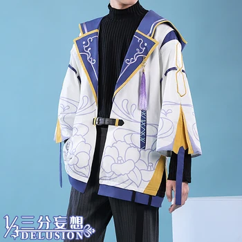 רוז Kamisato Ayato יומי אופנה מעיל המשחק Genshin השפעה תחפושות קוספליי אנימה גברים מעיל רוח תפקידים בגדים S-XL 2023