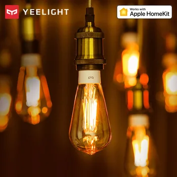 Yeelight חכמה LED נורת להט ST64 רטרו אדיסון אור חמים E27 6W 220V 2000K Wifi בקרת יישום עבודה עם Homekit הבית של Google
