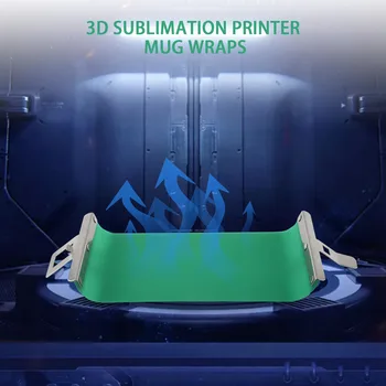 3Pcs 3D מדפסת סובלימציה סיליקון ספל עוטפת מלחציים 11OZ ספל סיליקון עובש מתקן המאג 3D ספל סובלימציה הדפסה