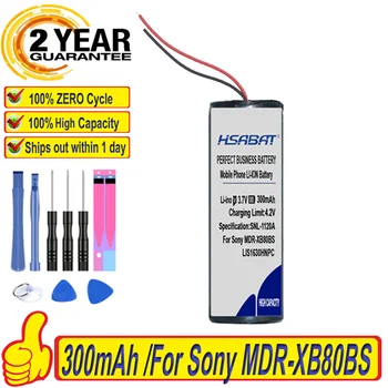 העליון מותג 100% חדש 300mAh LIS1630HNPC סוללה עבור Sony MDR-XB80BS MDR-XB70BT אוזניות Bluetooth סוללות