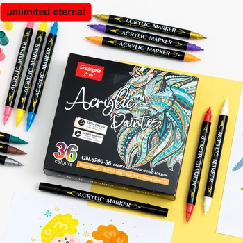 60 צבע אקרילי סמני ציור אמנות ציור אספקה ילדים, מכשירי כתיבה למשרד תלמיד אספקה חמוד מקצועי kawaii