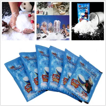 2pcs/כל מכירת חג המולד מזויף קסם מיידי שלג רכות סופר Absorbant קישוטים לחג המולד החתונה זרוק משלוח