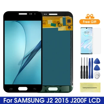 200 שטרלינג תצוגת מסך עבור סמסונג גלקסי J2 2015 תצוגת LCD מסך מגע דיגיטלית הרכבה עבור Samsung 200 שטרלינג J200F J200Y J200H