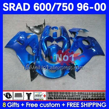 ערכת גוף על SRAD GSXR600 במלאי כחול 600 750 סמ 