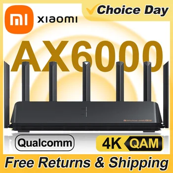 Xiaomi AX6000 AIoT נתב 6000Mbs WiFi6 5GHz VPN 512MB מעבד Qualcomm רשת מהדר חיצוני אות רשת מגבר בית חכם