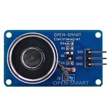פתח-חכם מחזיק חשמלי מגנט הרמת DC5V / 10N סולנואיד פראייר מגנט מודול לוח Arduino