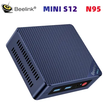 Beelink MINIS 12 MINI PC אלמון לייק-N95/N100 4C/4T,עד 3.4 GHz Wifi 5 BT 4.2 DDR4 SSD 1000 LAN 4K HD המשרד Mini PC
