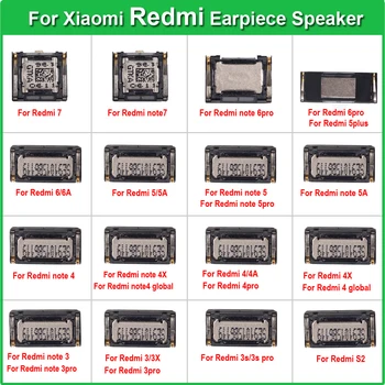 2Pcs/lot העליון האוזן אוזניה רמקול מקלט עבור Xiaomi Redmi Note 3 3 4 5 6 7 Pro העולמי 3x 4x 3A 4A 5A 6A S2 תיקון חלקים