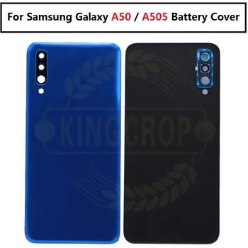 עבור Samsung Galaxy A50 A505 A505F חזרה סוללה מכסה זכוכית דיור כיסוי עבור Samsung A50 האחורי מקרה תחליף
