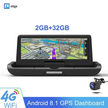 התובע המחוזי שמצלמת הרכב עבור רכב הקופסה השחורה 1080P מצלמה אחורית מקליט 2G RAM 32G אנדרואיד GPS BT, G-חיישן לניטור מרחוק DVR מצלמה רכב
