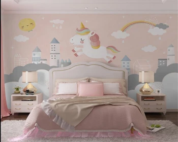 beibehang מותאם אישית חדש חדר ילדים כל הבית, ילדה ילד השינה קריקטורה השינה טפט הנייר דה parede papier peint
