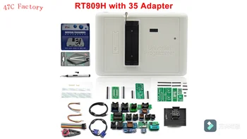 RT809H EMMC-NAND Flash USB מתכנת עם 35 מתאמים, מהנדס ערכת כלי