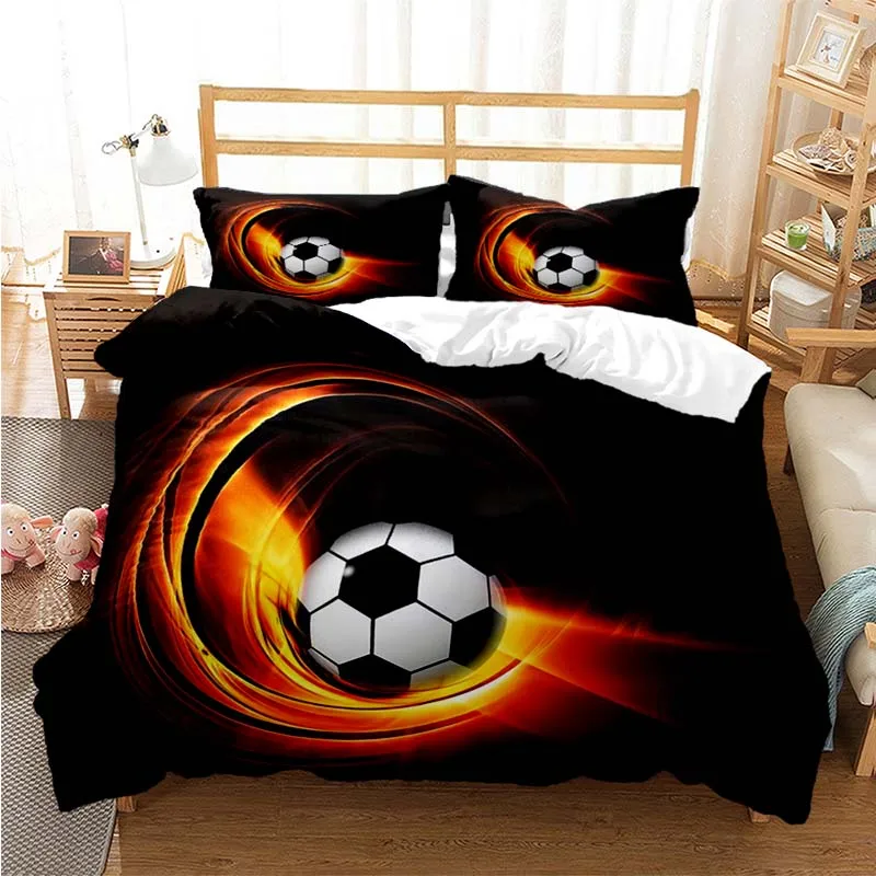 כדורגל סטים מצעים כדורגל סט מצעים שמיכה לכסות בשמיכה במיטה אחת תאום מלא המלכה ילדים ילדה בנים מתנה מיטה עם מיטה זוגית - 5