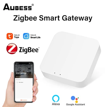 אבטחת התקני Zigbee אמין שליטה מרחוק יציבה אלחוטית באמצעות חכם החיים App עובד עם אלקסה חכמה שער רכזת בית חכם