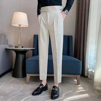 2023 סתיו, קיץ מכנסיים חדשים מותג בגדי גברים Slim Fit חליפת המכנסיים האלגנטית גברים רשמית מכנסיים באיכות גבוהה מכנסיים G150