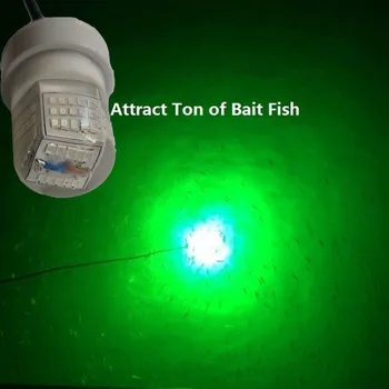 30W 12V-24V דיג אור LED מתחת למים בחכה דג Finder המנורה מושך שרימפס קלמארי קריל (4 צבעים )