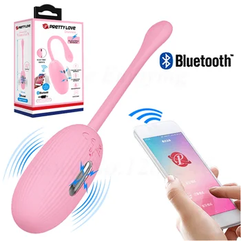 Bluetooth יישום הלם חשמלי דופק הדגדגן ג ' י ספוט רוטט ביצה הנרתיק קגל כדור כדור ויברטורים סקס אנאלי צעצועים לזוגות