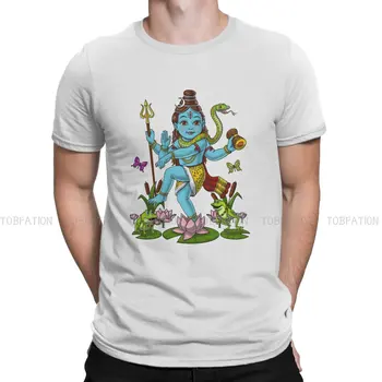 ריקוד Nataraja צווארון עגול חולצת טי שיווה האל ההינדי בהודו לינגאם פוליאסטר הבסיסי, חולצת גברים מקסימום האינדיבידואליות גדול למכירה